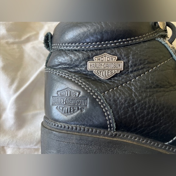 Harley-Davidson Women's Boots Ankle Lace Up Black Size 6.5 - Picture 3 of 6